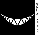 the smile of a monster with... | Shutterstock .eps vector #1842074989