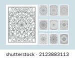 flower mandala pattern bundle... | Shutterstock .eps vector #2123883113