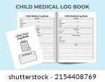 child medical info tracker... | Shutterstock .eps vector #2154408769