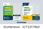 gardening and lawn mowing... | Shutterstock .eps vector #2171317863