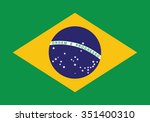 brazil flag  vector... | Shutterstock .eps vector #351400310