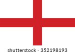 vector of english flag. | Shutterstock .eps vector #352198193