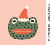 Christmas Doodle Character Frog ...