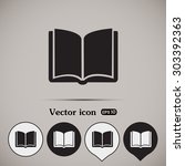 vector icon book | Shutterstock .eps vector #303392363