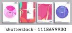 modern abstract covers set.... | Shutterstock .eps vector #1118699930