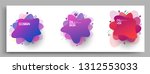 fluid color badges set ... | Shutterstock .eps vector #1312553033