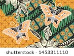 indonesian batik motifs with... | Shutterstock .eps vector #1453311110