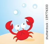 Crab. Vector Illustration Of A...