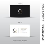 business card template  vector... | Shutterstock .eps vector #1036914433