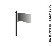 flag   black vector  icon | Shutterstock .eps vector #552346840