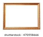 rectangle wooden frame. gold... | Shutterstock . vector #470558666