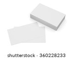 business cards on white... | Shutterstock . vector #360228233