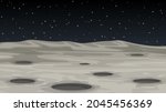 Moon Surface Landscape. Alien...