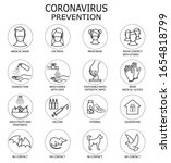 coronavirus prevention.... | Shutterstock .eps vector #1654818799