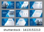 abstract presentation templates ... | Shutterstock .eps vector #1613152213
