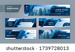abstract banner design web... | Shutterstock .eps vector #1739728013