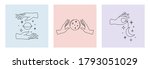 vector set of female hand logos ... | Shutterstock .eps vector #1793051029