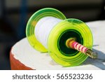 Small photo of colored spool of soft thread sadda or sada for kite flying. This is popularly used in Rajasthan and Gujrat during makar sankranti and uttarayan