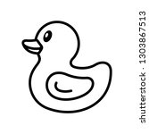 Duck Icon. Isolated On White...