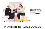 web design studio or team... | Shutterstock .eps vector #2026204103