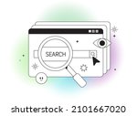 web search engine page or web... | Shutterstock .eps vector #2101667020