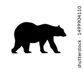 bear silhouette vector grizzly... | Shutterstock .eps vector #1499904110
