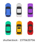 vector car top view icon... | Shutterstock .eps vector #1570620706