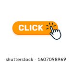 click here button with hand... | Shutterstock . vector #1607098969
