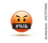 Angry Emoji Curse Emoticon....