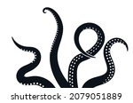 octopus tentacle vector giant... | Shutterstock .eps vector #2079051889