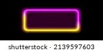 neon light frame box line... | Shutterstock .eps vector #2139597603