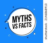 myths and facts logo vector... | Shutterstock .eps vector #2146868913