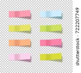 note sticky sticker isolated.... | Shutterstock .eps vector #722207749