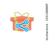 share gift logo icon design | Shutterstock .eps vector #1031388889