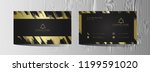 luxury and elegant black gold... | Shutterstock .eps vector #1199591020