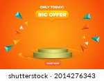3d elegant promotion banner for ... | Shutterstock .eps vector #2014276343