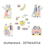 various travel image... | Shutterstock .eps vector #2076616516