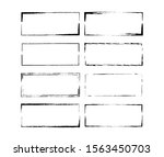 set of grunge black frames.... | Shutterstock . vector #1563450703