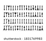 arrows set isolated on white... | Shutterstock .eps vector #1831769983