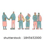 set of couples. family members. ... | Shutterstock . vector #1845652000