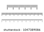 Measuring scale, markup for rulers. Vector illustration.