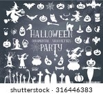 set of silhouettes for... | Shutterstock .eps vector #316446383
