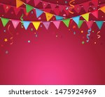 cartoon decoration flags with... | Shutterstock .eps vector #1475924969