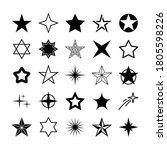 star icons. sparkles  shining... | Shutterstock .eps vector #1805598226