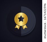 achievement badge. certificate... | Shutterstock .eps vector #1671422596