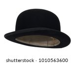 Black Bowler Hat Isolated On...