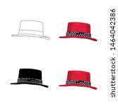 hat vector cowboys hat icon.... | Shutterstock .eps vector #1464042386