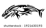 beautiful monochrome tribal... | Shutterstock .eps vector #1921630193