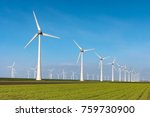 Offshore windmill farm in the...