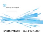 abstract transparent... | Shutterstock .eps vector #1681424680